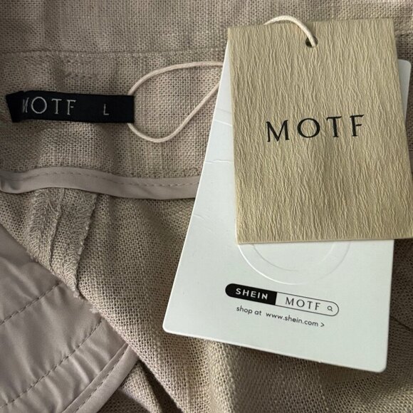 NWT Motf by Shein Linen Pants Large - Picture 7 of 7